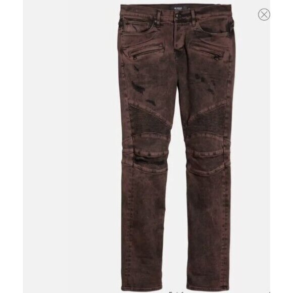 Hudson Los Angeles Blinder V2 Moto Skinny Biker Jeans ( 31 ) - Picture 3 of 6